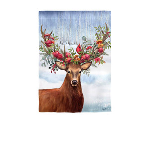 Woodland Deer Garden Flag