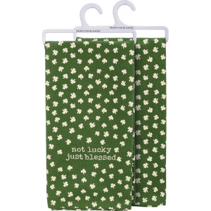 Not Lucky, Just Blessed - Dish Towel