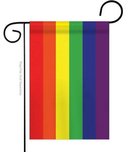 Rainbow Pride Embroidered Garden Flag - Two Group Flag Co.