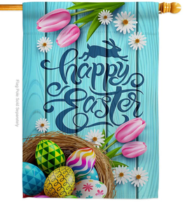 Daisy Egg Basket House Flag - Two Group Flag Co.