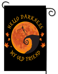 Hello Darkness My Old Friend, Garden Flag - Flags Galore