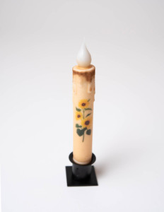 Sunflowers Battery Taper Candle