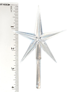 Modern Large Crystal Star 1 Pack - Ceramic Christmas Tree Topper