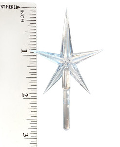 Modern Medium Crystal Star 1 Pack - Ceramic Christmas Tree Topper