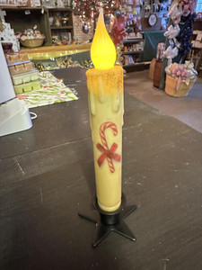 Candy Cane 7" - Battery Taper Candle