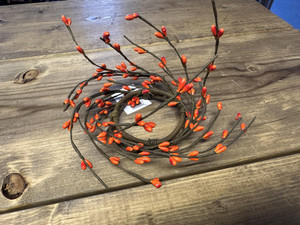 Orange Pip Berry Candle Ring 2.5"