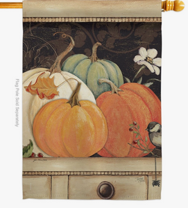 October Pumpkins House Flag - Two Group Flag Co.