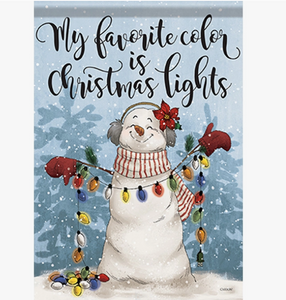 Favorite Color Christmas Garden Flag - Carson