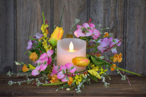 Spring Garden 4.5" Candle Ring - WHD