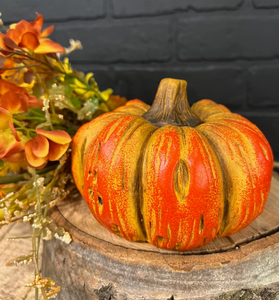 Fall Colors Squatty Terracotta Pumpkin - WHD