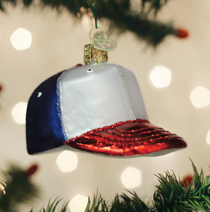 Old World Baseball Cap Ornament