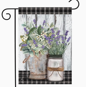 Farmhouse Flowers Garden Flag - Briarwood