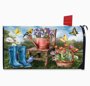 Spring Rain Boots Mailbox Cover - Briarwood