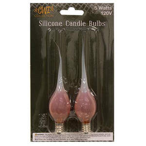 Transparent Amber (Orange) Silicone Light Bulb - CWI