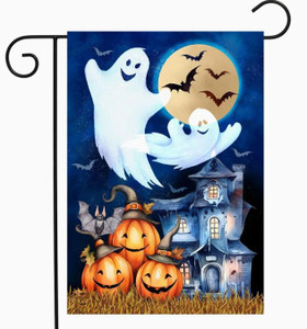 Halloween Haunts Ghosts Garden Flag - Briarwood