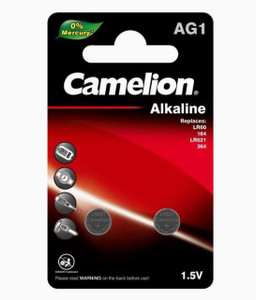 AG1 (LR60 / 364) Alkaline Batteries - 2 Pack - Camelion