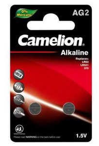 AG2 (LR59 / 396) Alkaline Batteries - 2 Pack - Camelion