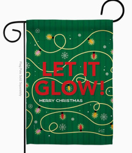 Let It Glow Snowflakes Garden Flag - Two Group Flag Co.