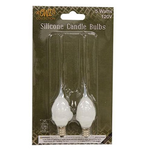 Opaque White Silicone Swirl Light Bulb - CWI