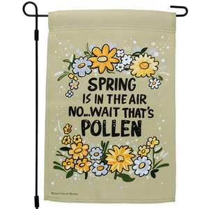 Spring No Wait Pollen Garden Flag - Primitives by Kathy