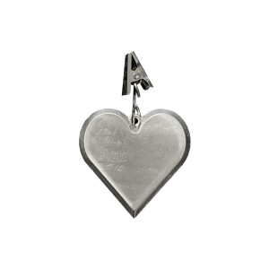 Metal Heart Garden Flag Weight