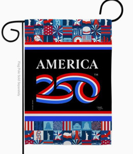 America 250 Icon Grid Garden Flag - Two Group Flag Co.