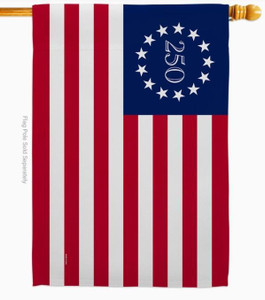 America 250 Betsy Ross House Flag - Two Group Flag Co.