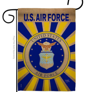Air Force Burst Background Garden Flag - Two Group Flag Co.
