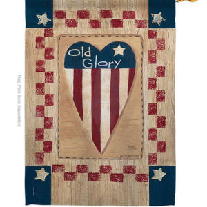 Old Glory Country Heart House Flag - Two Group Flag Co.