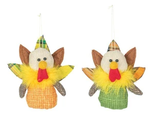 Thanksgiving Plaid Turkey Ornament -Price for 1 - Hanna's