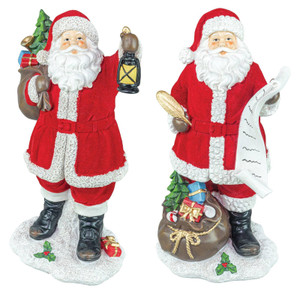 Santa Figurine With List or Lantern - Price for 1 - Hanna's