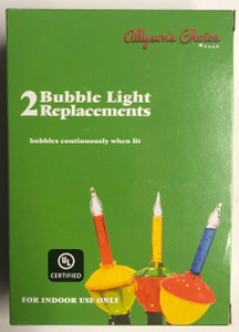 Incandescent Bubble Light Replacement Bulbs - Multi Colored