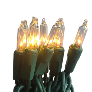 35 Clear, Green Cord  Indoor or Outdoor