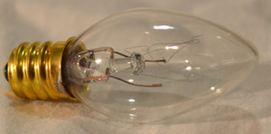 C7 Transparent Clear Incandescent Bulbs - 4 Pack