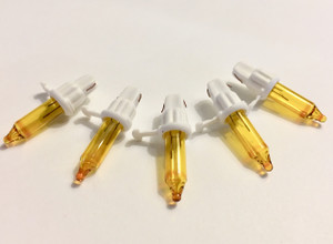 Yellow 2.5V Mini Bulbs- 200 Pack WHITE HUSKS