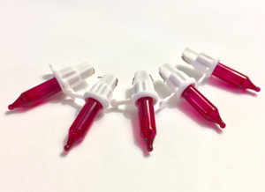 Pink 2.5V Mini Bulbs- 200 Pack WHITE HUSKS