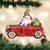 Old World Santa in Antique Car