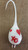 Valentine's Day White Bulb W/Red "XOs" - Vickie Jean's