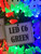 50 LED C6 Green, Green Cord