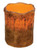 Pillar, Burnt Mustard 4" Grungy