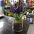Mini Tulips in Glass Jar - Real Look , Ast Colors