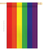 Rainbow Pride Embroidered House Flag - Two Group Flag Co.