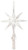 Small Snowflake Crystal Star 1 Pack - Ceramic Christmas Tree Topper