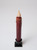 7" Burgundy Red - Battery Taper Candle