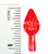 Medium Twist 10 Pack Red - Ceramic Christmas Tree Bulbs