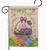Happy Easter Colorful Basket of Eggs Garden Flag - Two Group Flag Co.
