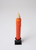 Orange 7" Battery Taper Candle - Wax Dipped