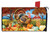 Turkey and Pumpkins Fall Oversized Mailbox Cover - Briarwood