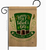 St. Patrick's Day Hat Burlap Style Garden Flag - Two Group Flag Co.