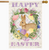 Easter Bunny Wreath House Flag - Briarwood